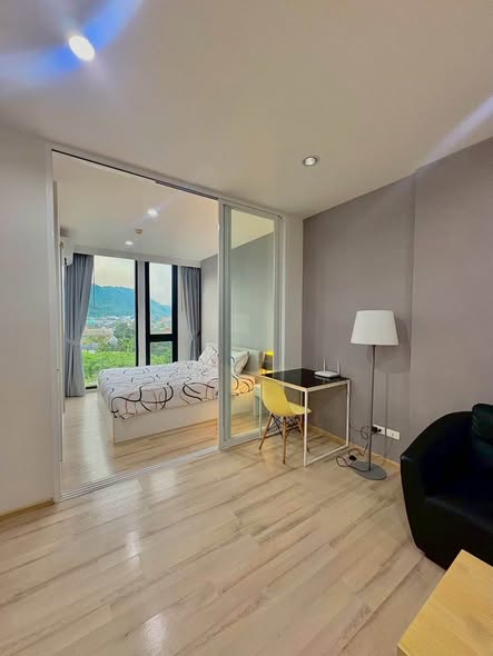 living room and room interior of The Base Uptown Condo