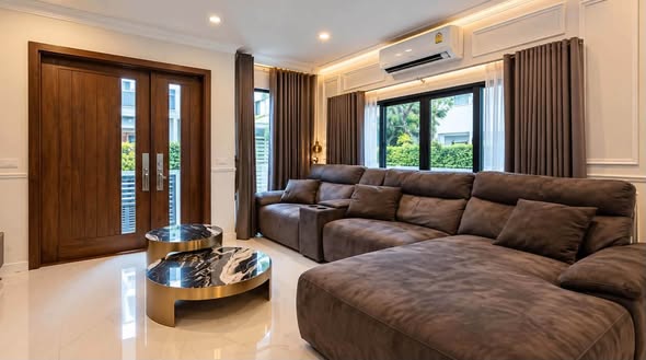 bedroom and living room of The City Ekkamai-Ladprao