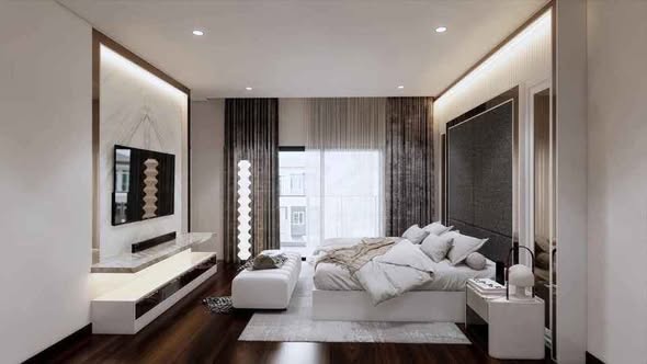 living room and bedroom of The City Watcharapol