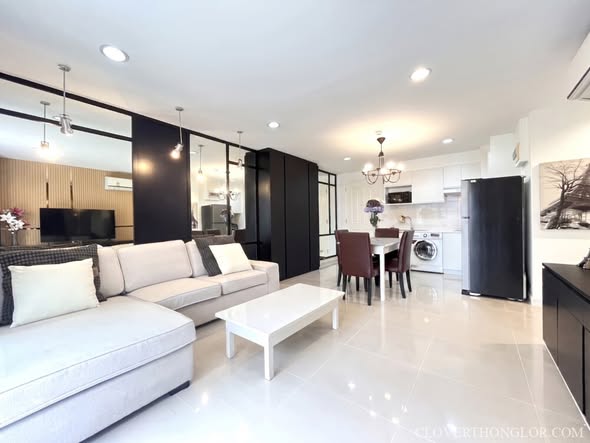 living room of The Clover