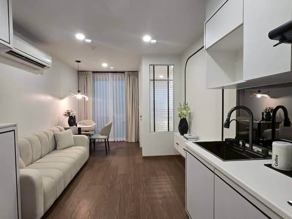 living room and kitchen of The Clover