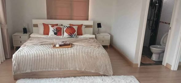 bedroom of The Corner House Bangkok