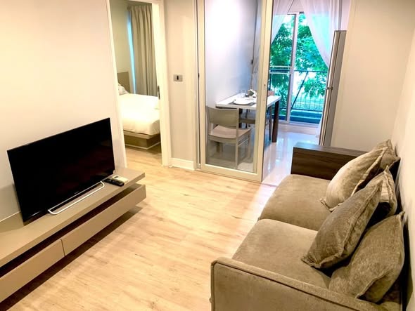 living room and bedroom and room interior of The Crest Sukhumvit 49