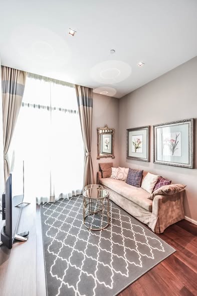 bedroom and living room of The Diplomat 39