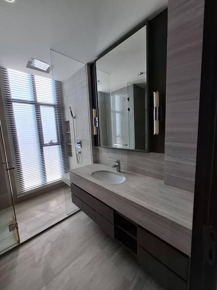 room interior and bathroom of The Diplomat Sathorn