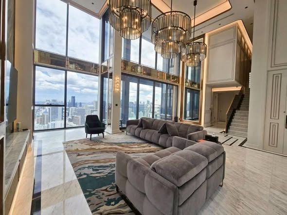 living room of THE ESSE at SINGHA COMPLEX