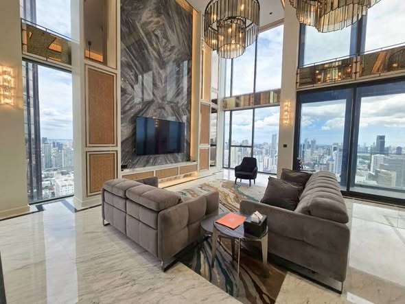 living room of THE ESSE at SINGHA COMPLEX