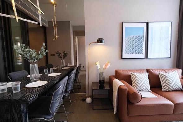 living room and room interior of THE ESSE at SINGHA COMPLEX