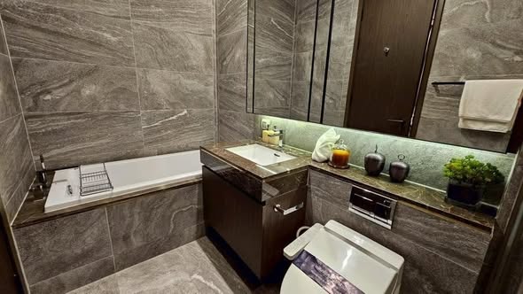 bathroom of THE ESSE Sukhumvit 36