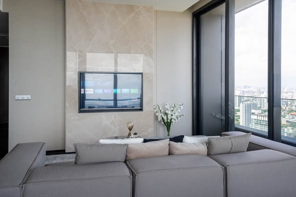 living room of THE ESSE Sukhumvit 36
