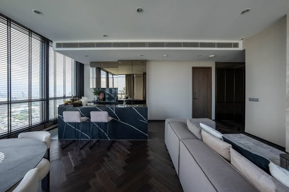 living room of THE ESSE Sukhumvit 36
