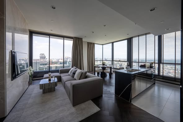 living room of THE ESSE Sukhumvit 36
