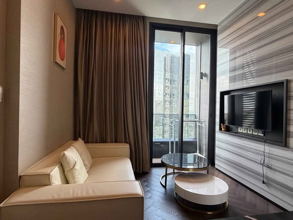 living room and bedroom and room interior of THE ESSE Sukhumvit 36
