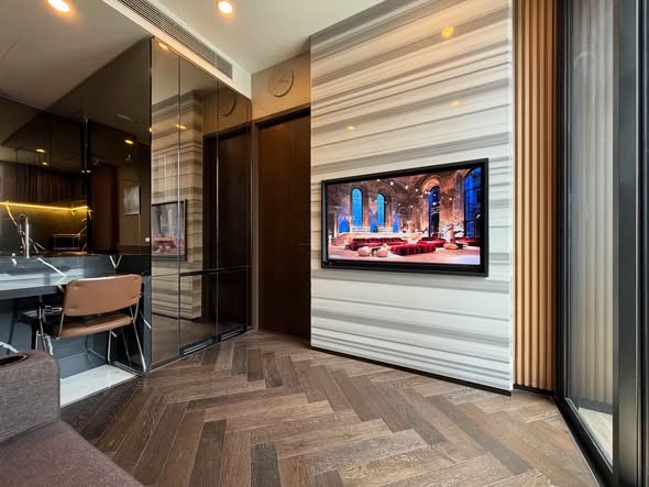 living room and room interior of THE ESSE Sukhumvit 36