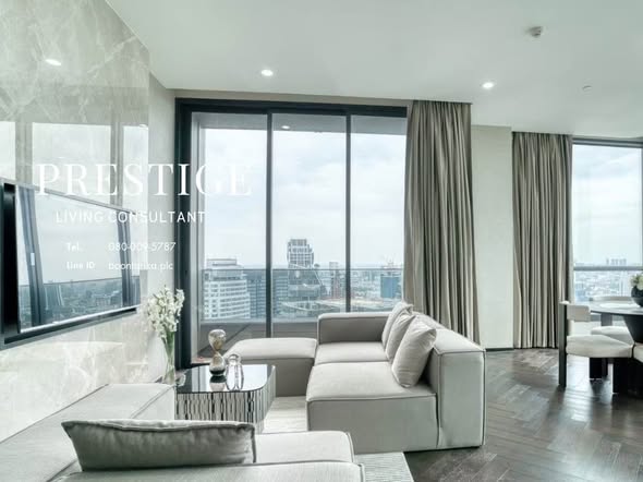 living room and room interior of THE ESSE Sukhumvit 36
