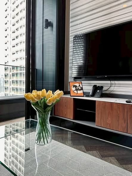 living room and room interior of THE ESSE Sukhumvit 36