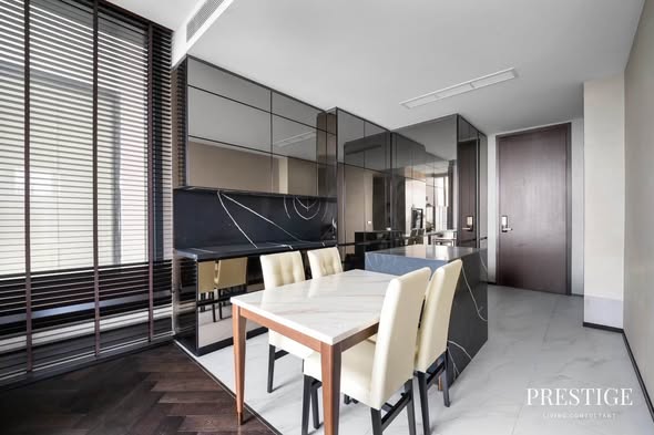 living room and room interior of THE ESSE Sukhumvit 36