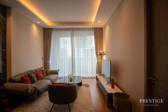 bedroom and living room of The Estelle Phrom Phong