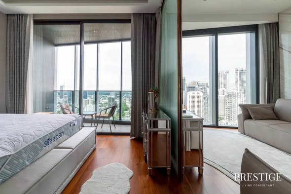 bedroom and living room of The Estelle Phrom Phong
