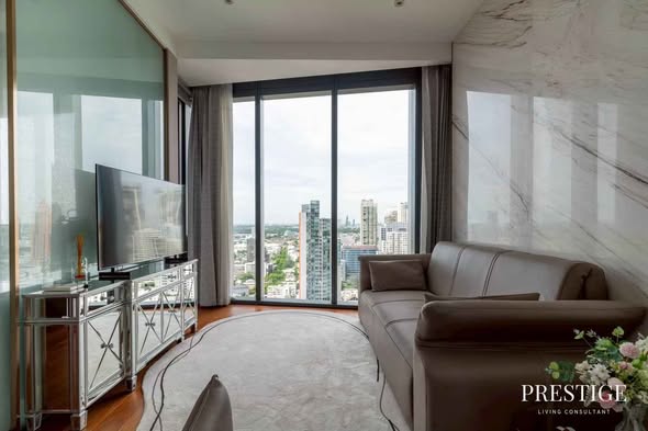 living room and bedroom of The Estelle Phrom Phong
