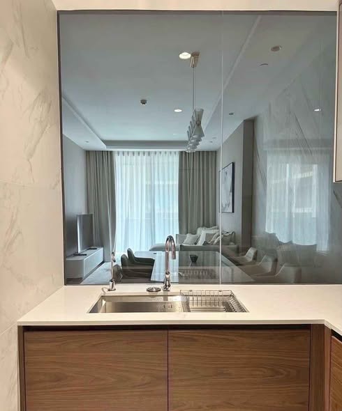 room interior and bathroom and kitchen of The Estelle Phrom Phong