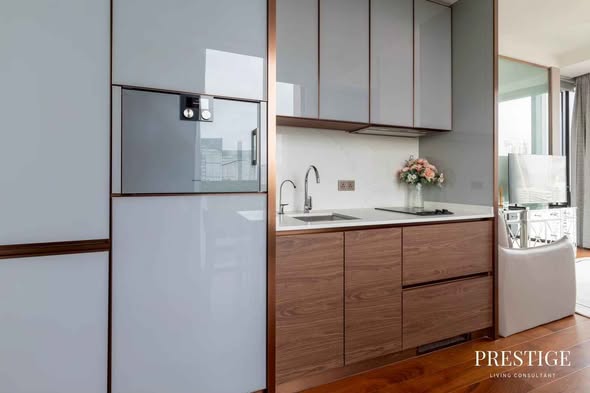 room interior and kitchen of The Estelle Phrom Phong