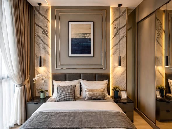 bedroom of THE EXTRO Phayathai-Rangnam