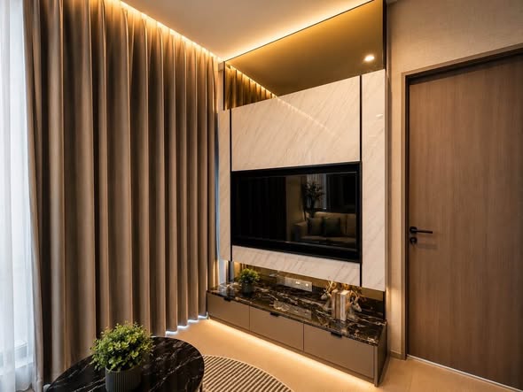 bedroom and bathroom of THE EXTRO Phayathai-Rangnam