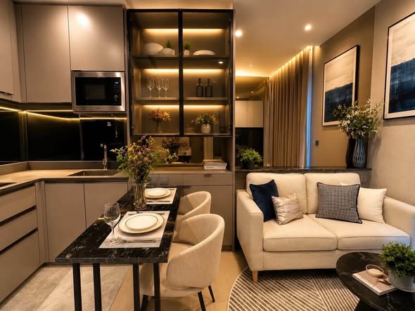 living room of THE EXTRO Phayathai-Rangnam