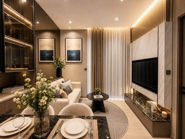 living room of THE EXTRO Phayathai-Rangnam