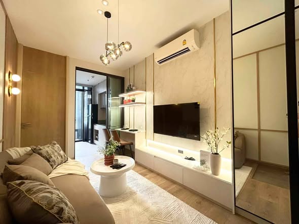 bedroom and living room and bathroom of The Fine Bangkok