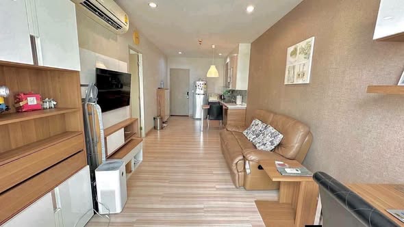 living room of The Hotel Serviced Condo เดอะโฮเทล คอนโด