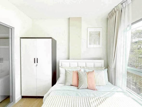 bedroom and room interior of The Kith Plus Sukhumvit 113