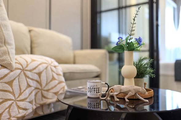 living room of The Kith Plus Sukhumvit 113