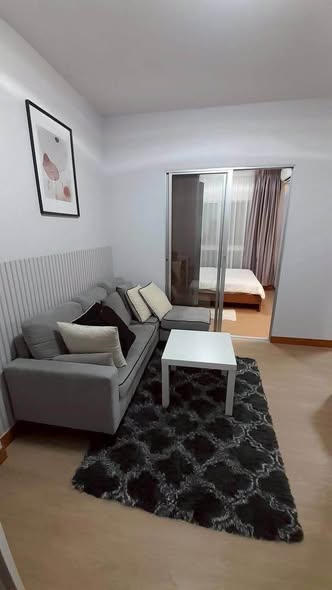 living room and bedroom of The Kith Plus Sukhumvit 113