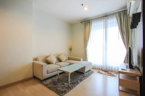 living room and bedroom of The Kith Rangsit – Tiwanon | เดอะ คิทท์ รังสิต – ติวานนท์