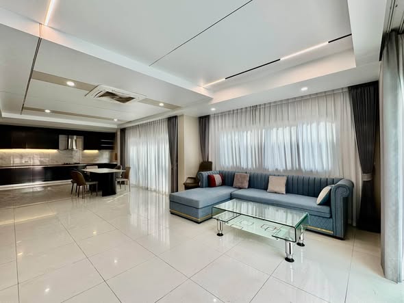 living room and bedroom of The Lake Huay Yai