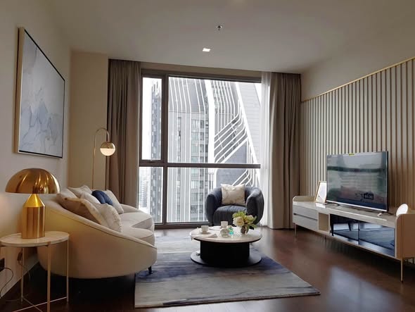 bedroom and living room of THE LINE Ratchathewi