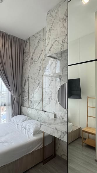bedroom and room interior of THE LINE Sukhumvit 101