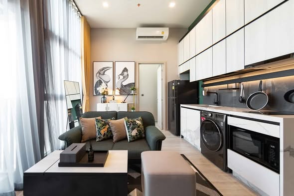 living room of THE LINE Sukhumvit 101