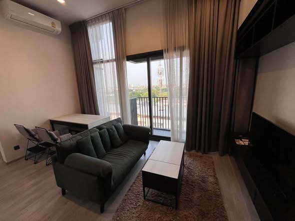 living room and bedroom of THE LINE Sukhumvit 101