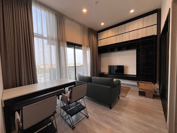 living room and bedroom of THE LINE Sukhumvit 101