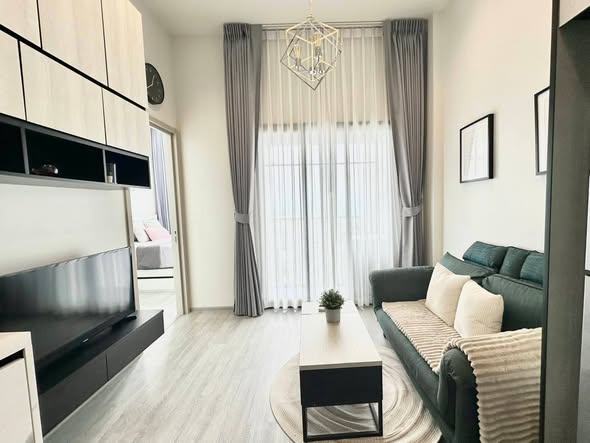 living room and bedroom and room interior of THE LINE Sukhumvit 101