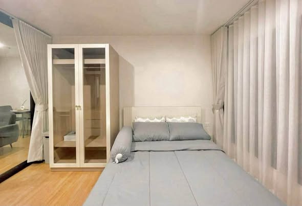bedroom and room interior of The Line Vibe เดอะ ไลน์ ไวบ์