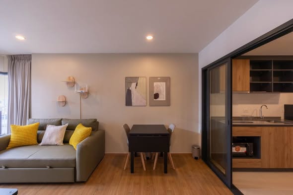 living room and room interior of The Line Vibe เดอะ ไลน์ ไวบ์