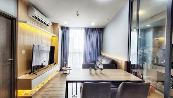 bedroom and room interior of THE LINE Wongsawang