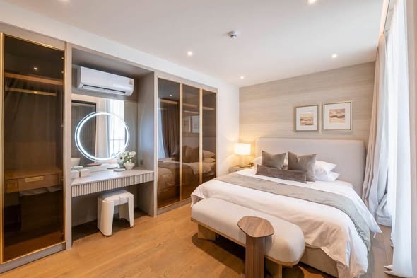 bedroom and room interior of The Loft Residence