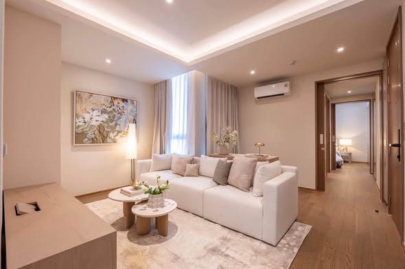 living room and bedroom of The Loft Residence