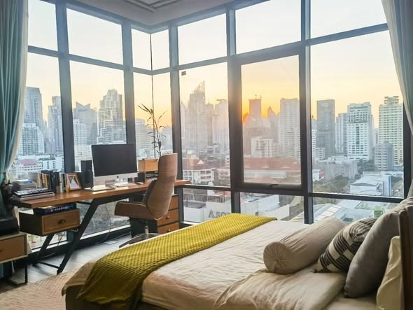 bedroom of The Lofts Asoke