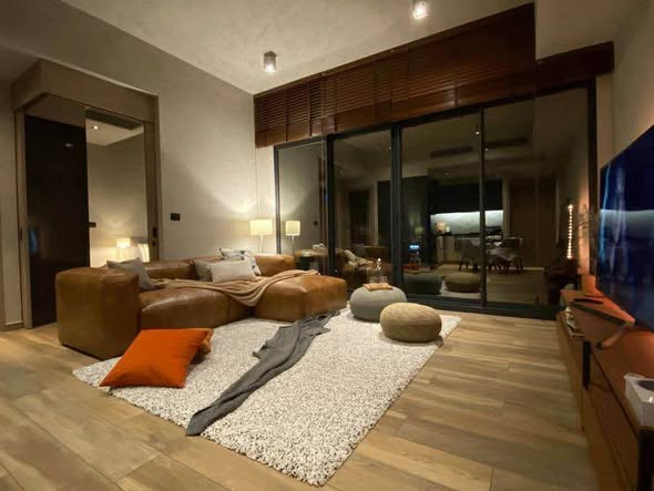 bedroom and living room and room interior of The Lofts Asoke